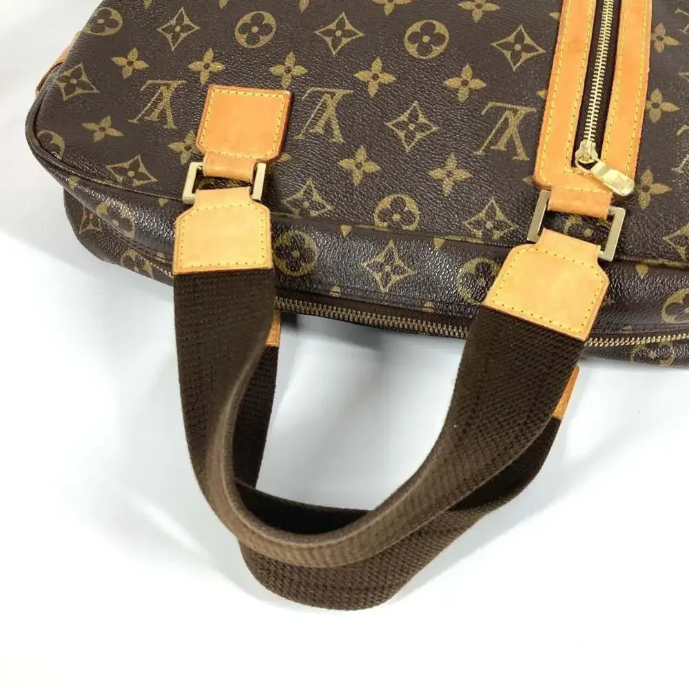 LOUIS VUITTON Authentic Brown Monogram Canvas Tote Bag